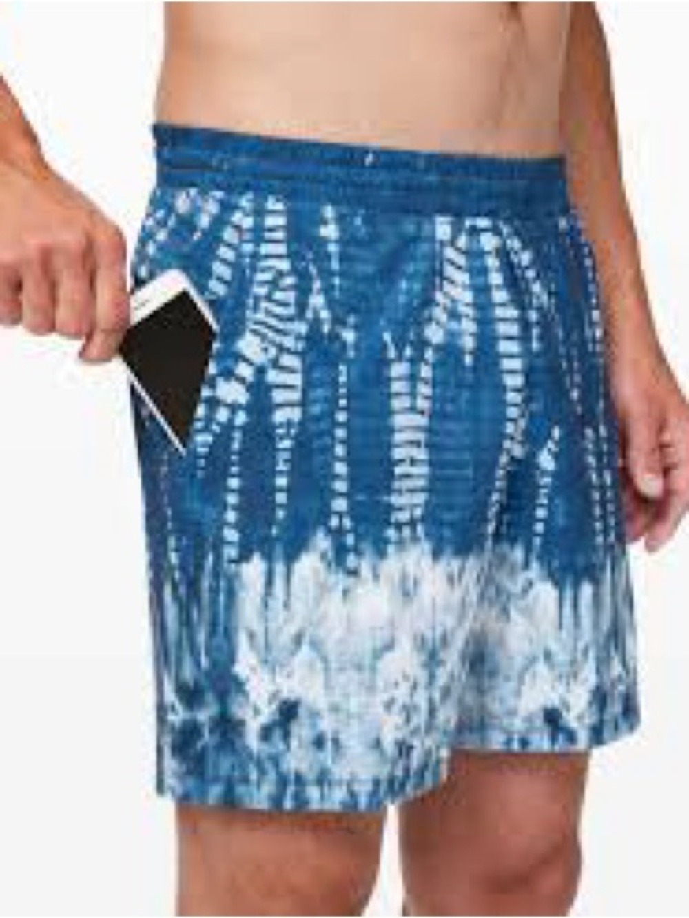 Lululemon Channel Cross Swim Short 7" Indigo Tide Size Large EUC